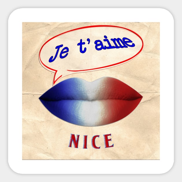 FRENCH KISS JETAIME NICE Sticker by ShamSahid